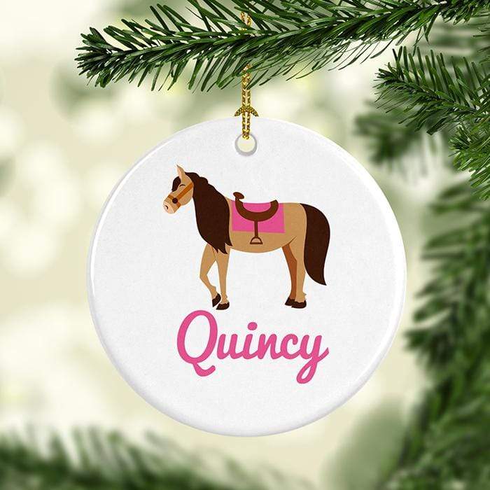 Horse Personalized Ceramic Ornaments