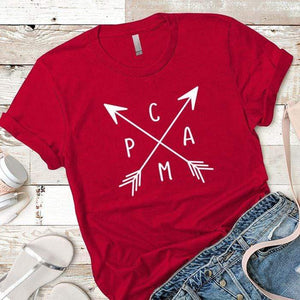 Camp Arrows Premium Tees T-Shirts CustomCat Red X-Small 