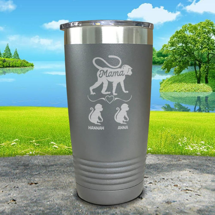 Mama Monkey Personalized Engraved Tumbler