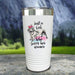 A Girl Who Loves Her Weiner Color Printed Tumblers Tumbler ZLAZER 20oz Tumbler White 