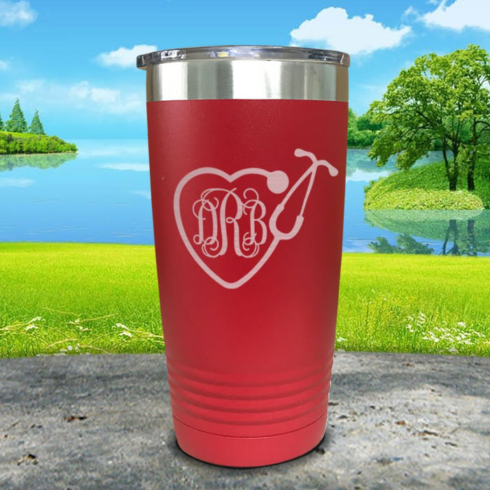 Personalized Nurse Monogram Engraved Tumbler.