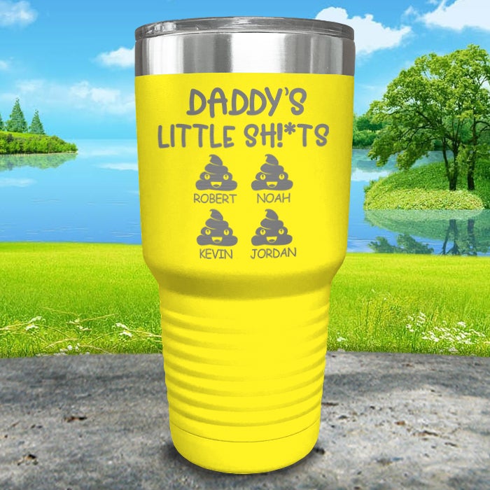 Daddy's Little Sh^t (Custom) With Childs Name Engraved Tumblers