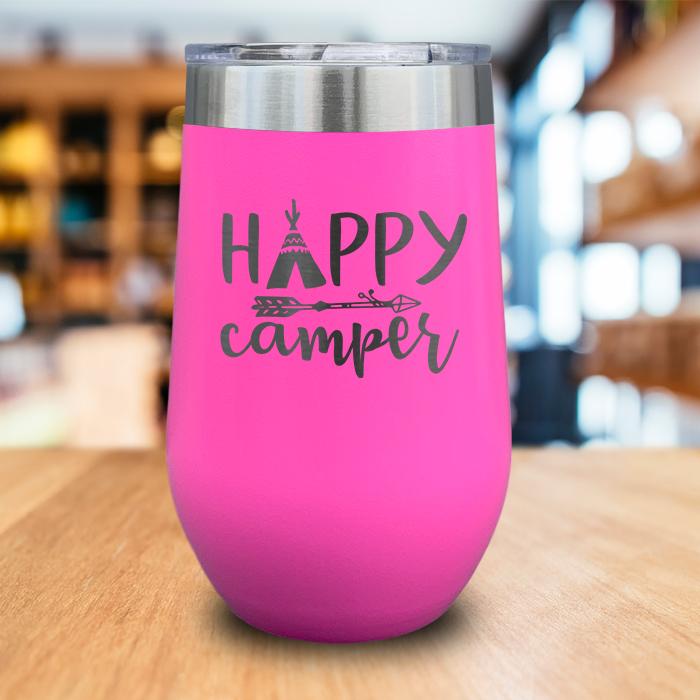 Happy Camper Engraved Wine Tumbler