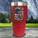 Veteran Always Remember Color Printed Tumblers Tumbler ZLAZER 30oz Tumbler Red 