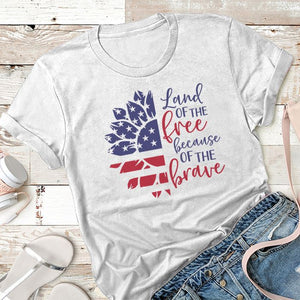 Land Of The Free Because Of Brave Premium Tees