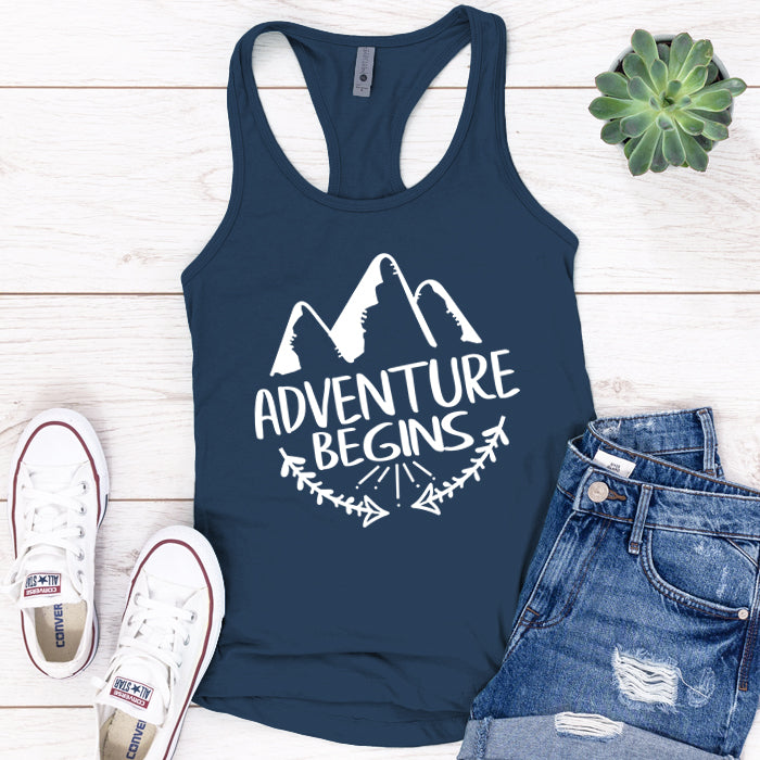 Adventure Begins Premium Tank Top