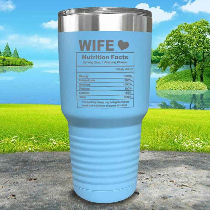 Nutrition Facts Engraved Tumbler