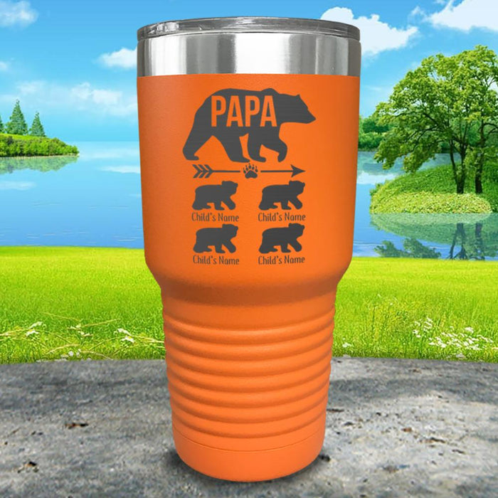 Papa Bear (CUSTOM) With Child's Name Engraved Tumblers