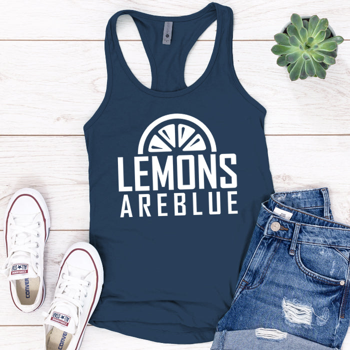 Lemons Are Blue Logo Premium Tank Top