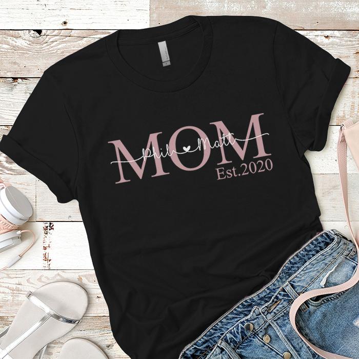 PERSONALIZED Mom Est Premium Tees