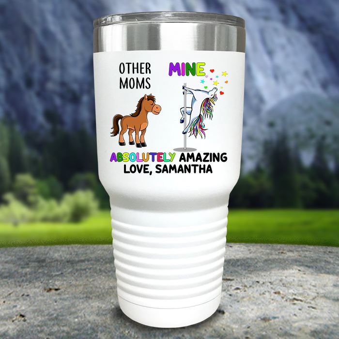 Custom Mom Absolutely Amazing Color Printed Tumblers