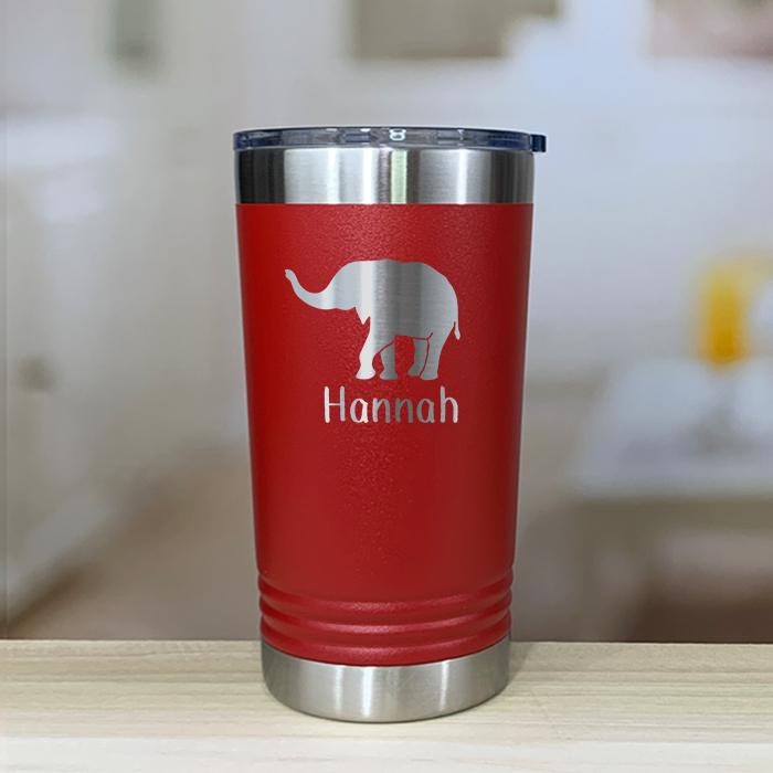 Personalized Elephant Kids Engraved Tumbler