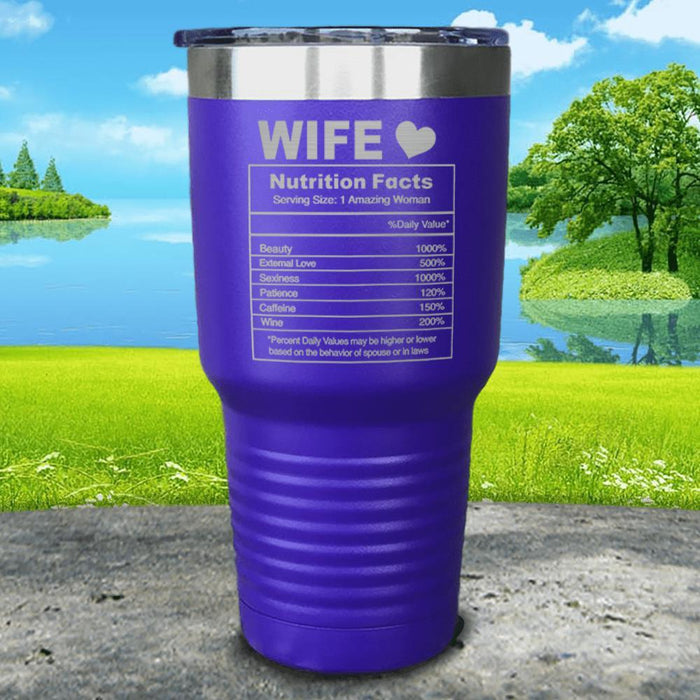 Nutrition Facts Engraved Tumbler