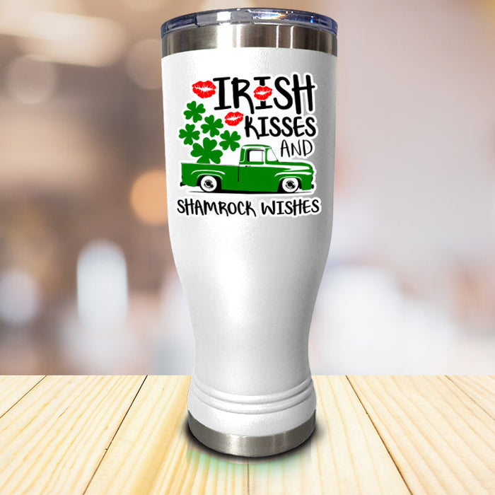 Irish Kisses and Shamrock Wishes Pilsner Style Tumbler