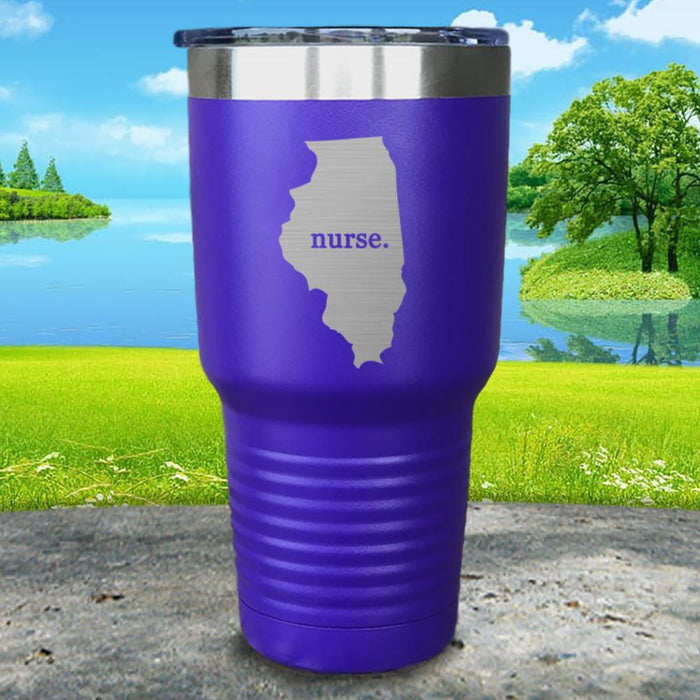 Nurse Illinois Premium Laser Engraved Tumbler