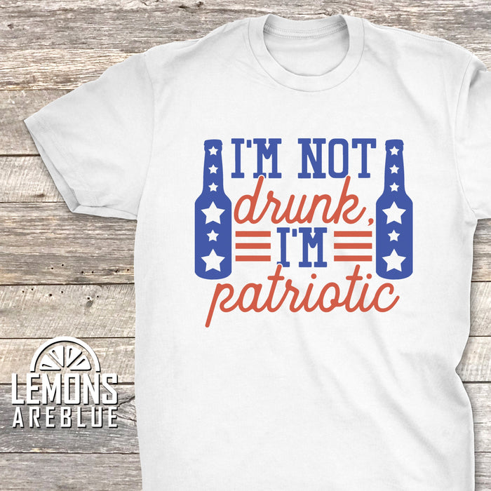 Not Drunk I'm Patriotic Premium Tees