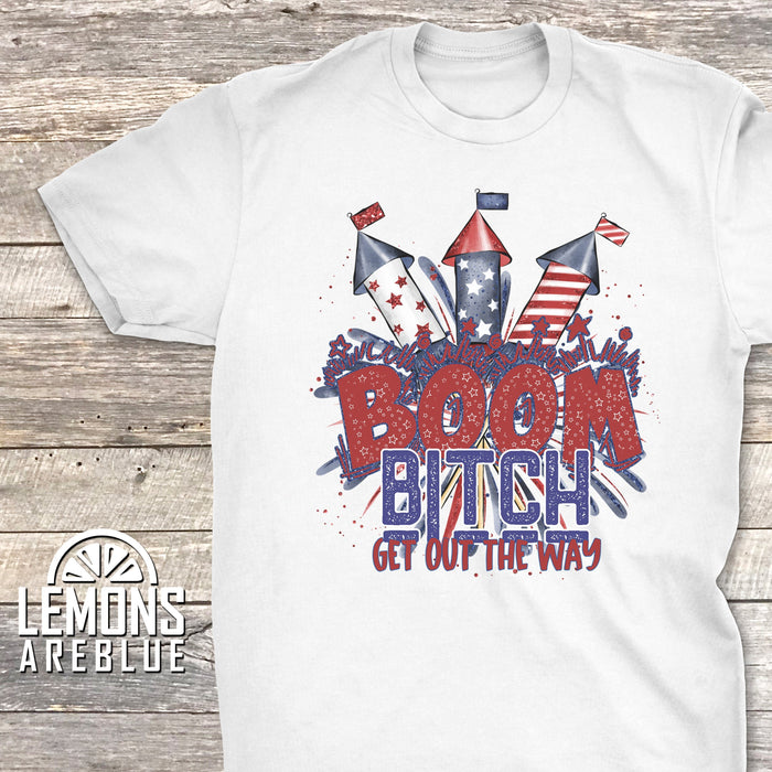 Boom OOPS Get Out The Way Premium Tees