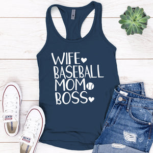 Wife Baseball Mom Boss Premium Tank Top