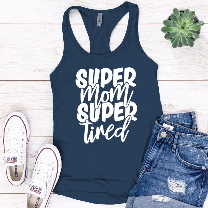 Super Mom Super Tired Premium Tank Top