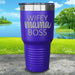 Wifey Mama Boss Engraved Tumblers Tumbler ZLAZER 30oz Tumbler Royal Purple 