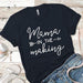 Mama in the Making Arrows Premium Tees T-Shirts CustomCat Midnight Navy X-Small 