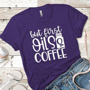 Oils And Coffee Premium Tees T-Shirts CustomCat Purple Rush/ X-Small 