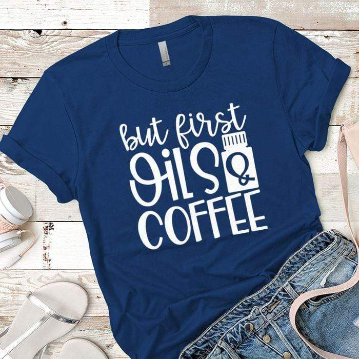 Oils And Coffee Premium Tees T-Shirts CustomCat Royal X-Small 