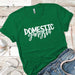 Domestic Gangsta Premium Tees T-Shirts CustomCat Kelly Green X-Small 