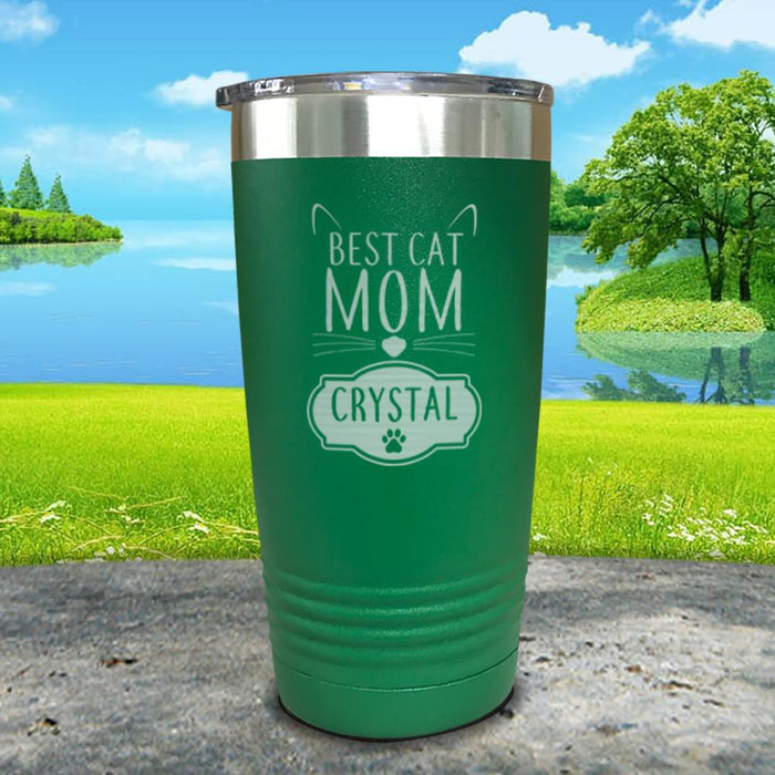 Best Cat Mom Personalized Engraved Tumbler