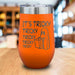 It's Tricky Engraved Wine Tumbler LemonsAreBlue 16oz Wine Tumbler Orange 