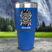 Personalized Firefighter Ripped Color Printed Tumblers Tumbler ZLAZER 30oz Tumbler Blue 