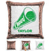 Cheerleader Personalized Magic Sequin Pillow Pillow GLAM Rose Gold Green 