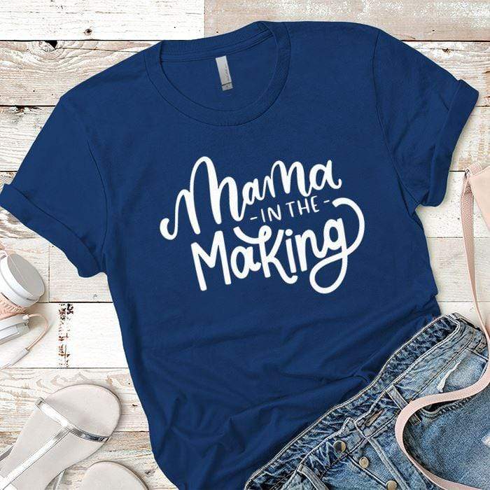 Mama In The Making Premium Tees T-Shirts CustomCat Royal X-Small 