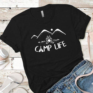 Camp Life Premium Tees T-Shirts CustomCat Black X-Small 