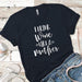 Drink Wine Like A Mother Premium Tees T-Shirts CustomCat Midnight Navy X-Small 