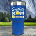 Personalized Softball Mom Color Printed Tumblers Tumbler ZLAZER 30oz Tumbler Blue 