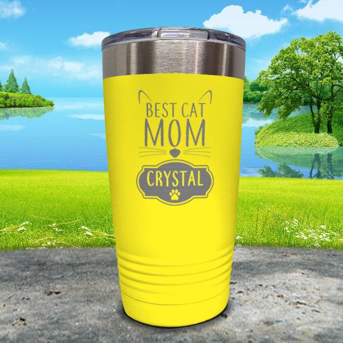 Best Cat Mom Personalized Engraved Tumbler