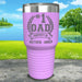 CUSTOM #1 Dad Engraved Tumblers Tumbler ZLAZER 30oz Tumbler Lavender 