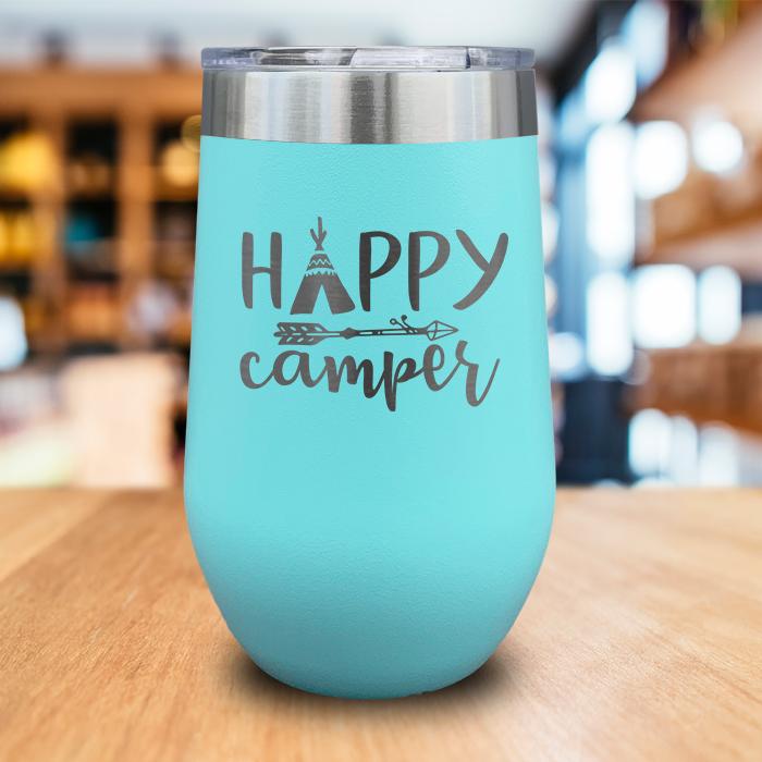 Happy Camper Engraved Wine Tumbler