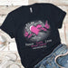 Peace Cure Love Breast Cancer Premium Tees T-Shirts CustomCat Midnight Navy X-Small 