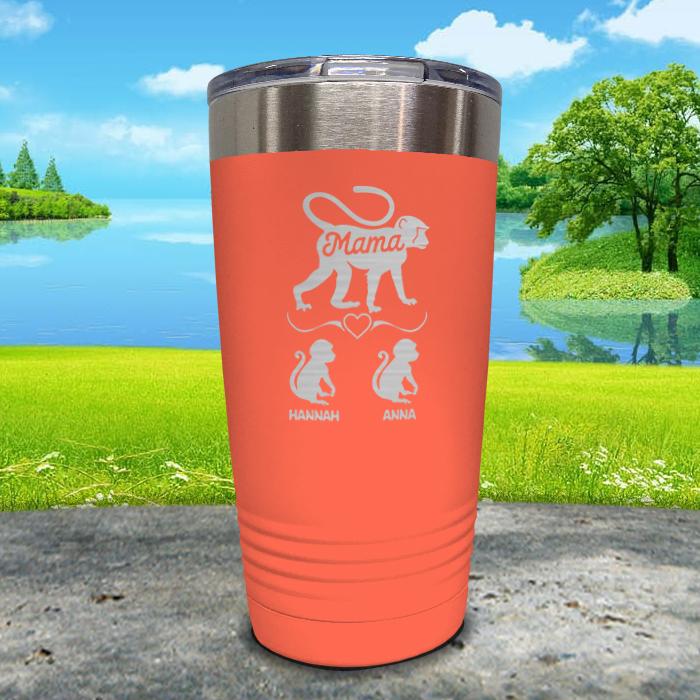 Mama Monkey Personalized Engraved Tumbler