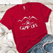 Camp Life Premium Tees T-Shirts CustomCat Red X-Small 