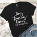 Tiny Human Premium Tees T-Shirts CustomCat Black X-Small 