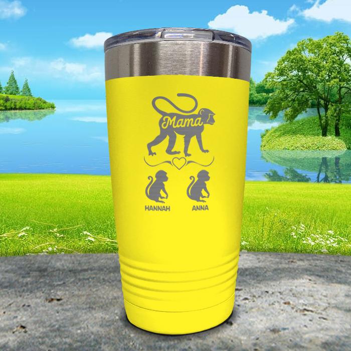 Mama Monkey Personalized Engraved Tumbler