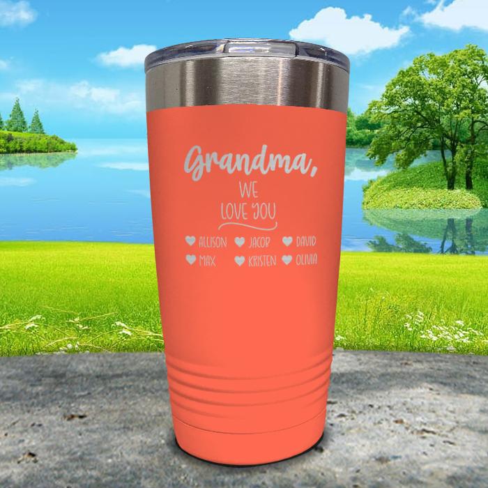 Personalized Grandparents We Love You Engraved Tumbler