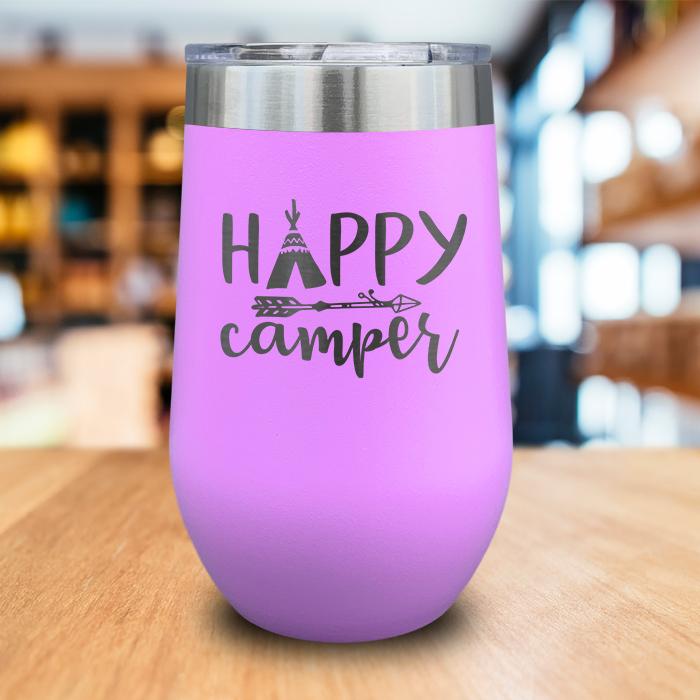 Happy Camper Engraved Wine Tumbler