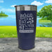 A Mother Is Like A Flower Engraved Tumbler Tumbler ZLAZER 20oz Tumbler Navy 