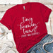 Tiny Human Premium Tees T-Shirts CustomCat Red X-Small 