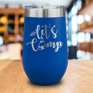 Let's Camp Engraved Wine Tumbler