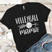 Volleyball Mama T-Shirts CustomCat Black X-Small 